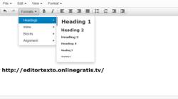 Editor texto